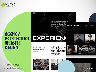 Agency Portfolio Website Design _ Landing Page animation graphic design ui