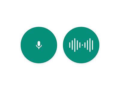 Voice Button Animation Design for Rawat.ID cleandesign cleanui emr healthcare rawatid uidesign