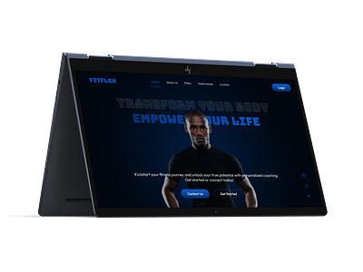 Landing page for a Fitness Coaching Service design figma fitness typography ui ux webpage website