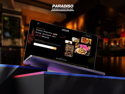 Savor the Experience: Paradiso Restaurant Website UI Design figma design figma design website figma landing page figma web design figma website figma website design ui ux design ui website design website design website mockup website redesign website ui design website ui ux