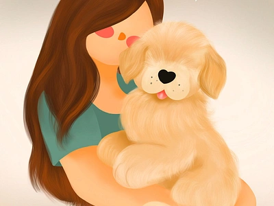 Forever my puppy dog dog graphic illustration