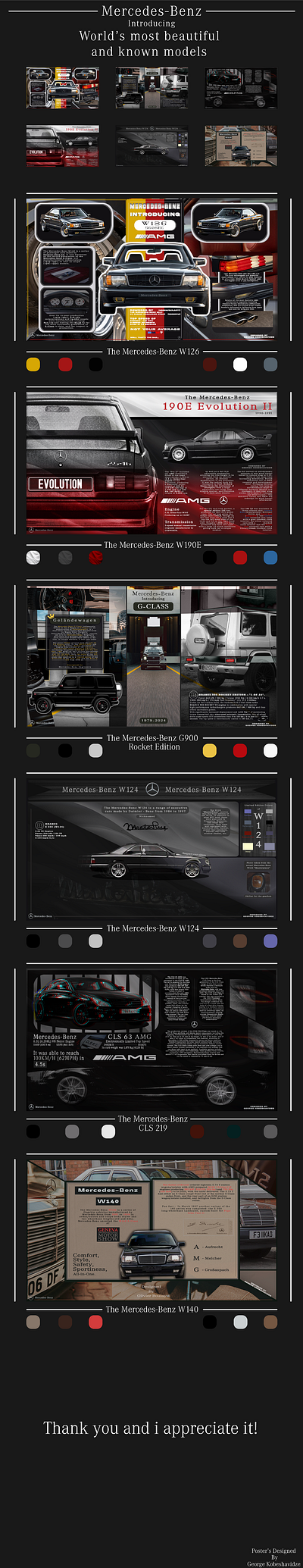 Mercedes-Benz Automobil benz design graphic design mercedes presentation typography