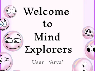 Welcome page for Application emotions graphic design landing page ui welcome welcome page