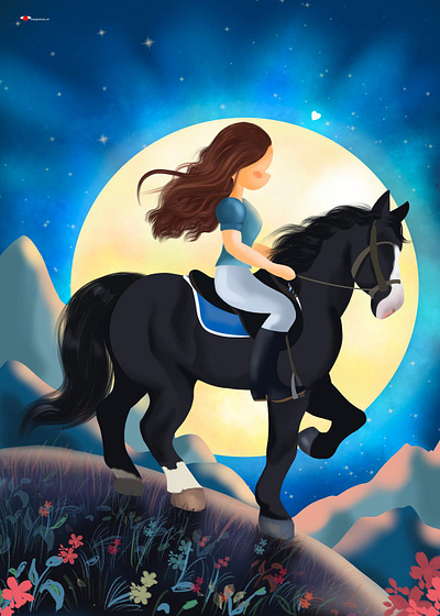 Magic Ride graphic design horse illustration