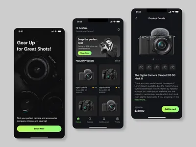 Camera UI Application🎥📱 app ui camera ui interaction design minimal design product design ui inspiration user experience ux design