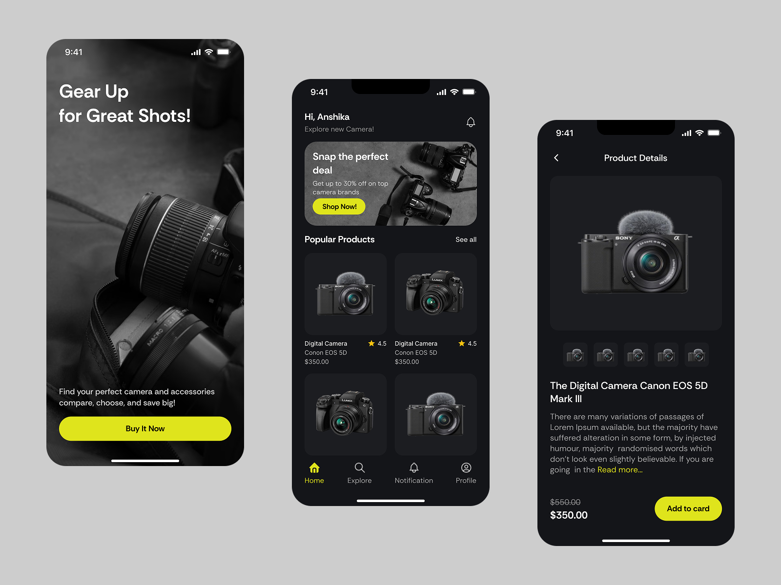 Camera UI Application🎥📱 app ui camera ui interaction design minimal design product design ui inspiration user experience ux design