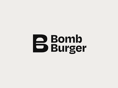 Burger Logo Design - Minimal Style burger food logo freelance designer logo logo design logo designer logos minimal logo restaurant logo