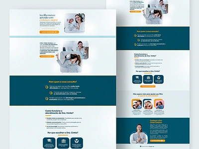 Web Site Design - Página de Captura | Doutora Cíntia branding design designer graphic design page site sitedesign ui web webdesigner webpage website