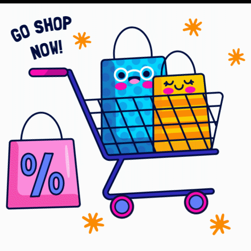 Shopping Cart Sticker Animation Design animation graphic design motion graphics sticker sticker animation