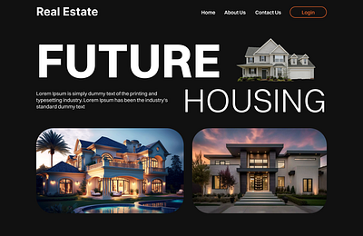 Real Estate Agent Landing Page agents branding estate graphic design home house landing property real ui