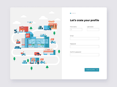 Onboarding illustration animation Page animation illustration onboarding page