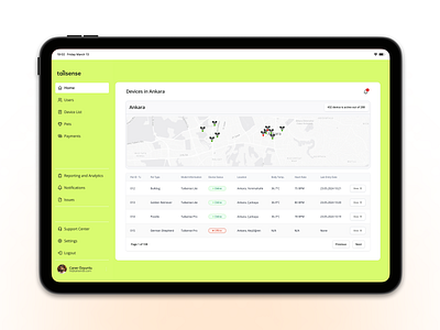 Tailsense - Dashboard Homepage analytics analytics dashboard crm crm dashboard dashboard design figma map maps minimal product design saas saas dashboard ui ui design ux web design