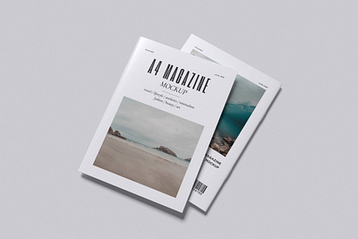 A4 Magazine Mockup Bundle Set - Rielismee mock