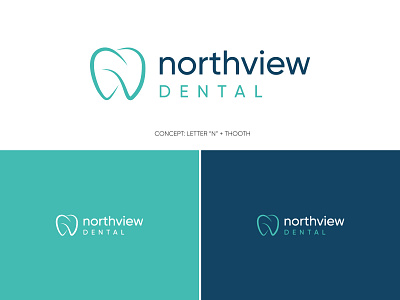 Northview Dental Logo Design brand branding creative design graphic design graphics icon illustration logo logos ui