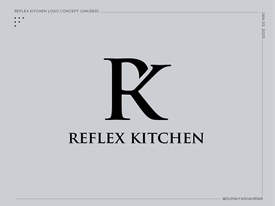 Logo developed for Reflex Kitchen graphic design icon minimalist logo modern logo