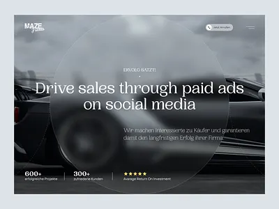 Website design consept branding car graphic design gray ui web web design