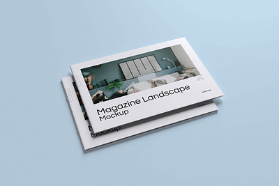 Magazine Landscape Mockup Bundle Set - Rielismee print