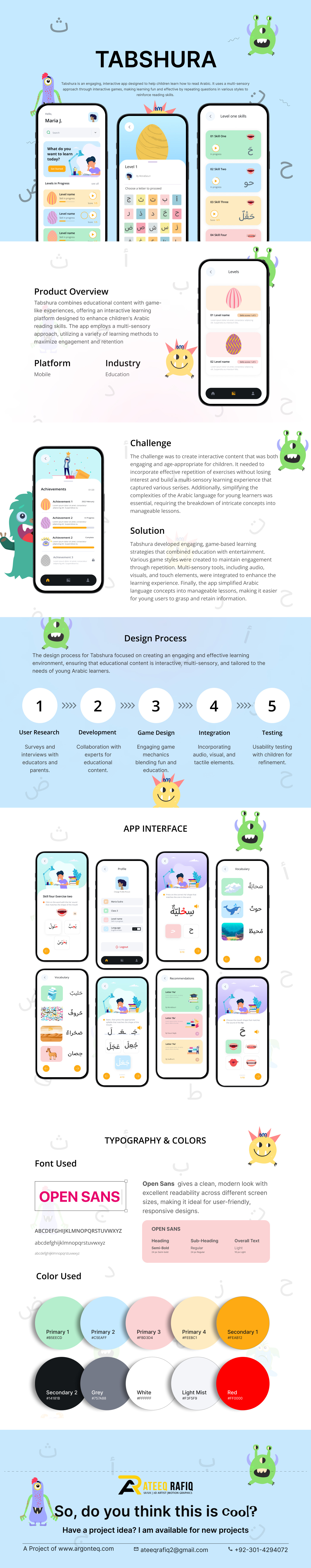 Tabshura Arabic Learner app app design figma mobile app design ui ux