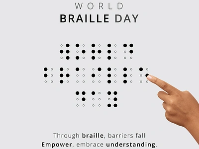 world braille day branding graphic design