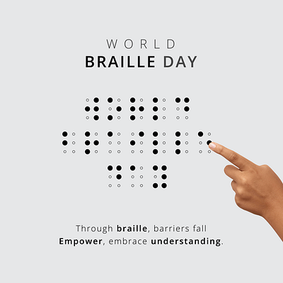 world braille day branding graphic design