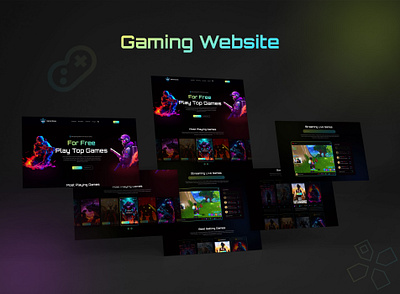 Gaming Website adobe photoshop ai branding design figma gaming website ui ui design ui ux ux ux design web ui