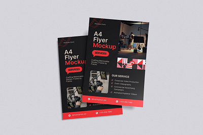 A4 Flyer Mockup Bundle Set - Rielismee presentation