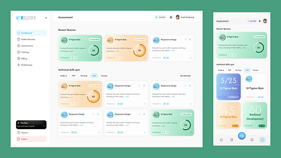 Assessment Page assessment design figma ui uiux