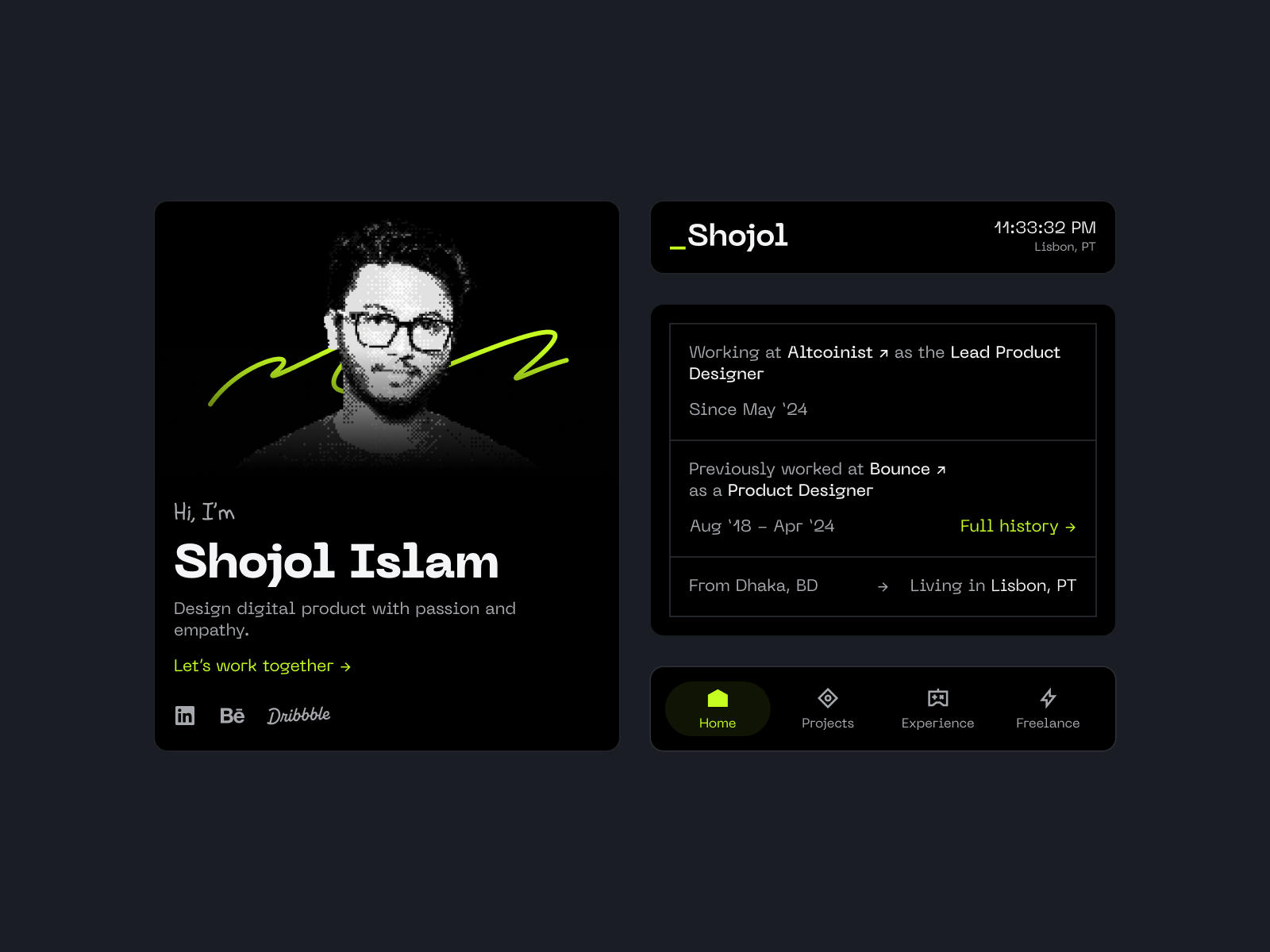 Example of Website redesigned