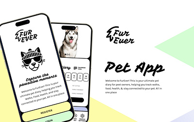 UI DESIGN – FUREVER PET APP app design branding design graphic design illustration ui vector