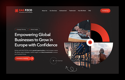 EAS FZCO-Landing Page design figma land landing page ui uiux