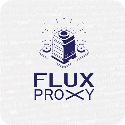 Flux Proxy Logo graphic design logo