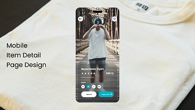 Mobile Item Detail Page Design branding design graphic design redesign ui ux