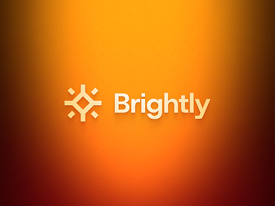 Brightly – Logo Design branding bright brightly brightness design graphic design light logo minimal minimalism minimalist muradov orange shadow sun sunny