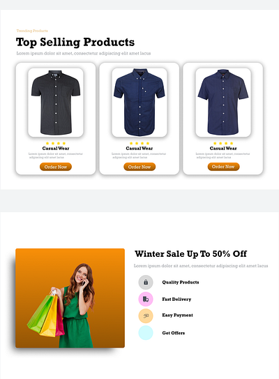 E-Commerce Website branding graphic design ui