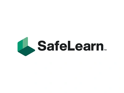 SafeLearn - Logo design app branding design elearning graphic design green iot l laptop learn lms logo minimal modern monogram platform s saas simple tech