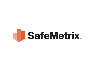 SafeMetrix - Logo design app branding charts design elearning graphic design hr infographics lms logo metrix minimal modern monogram orange s saas safe simple tech