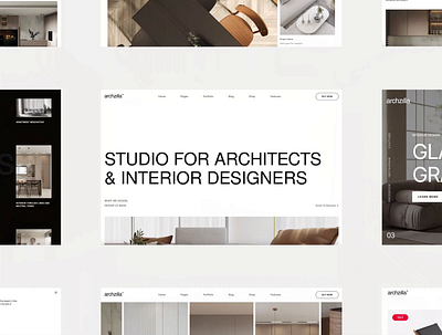 Archzilla Interior Studio agency animation architecture design graphic design interior interior design minimal simple studio typography ui ui ux ux web web design website wordpress