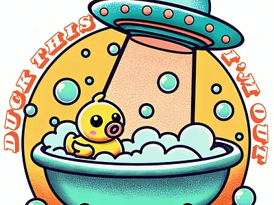 Duck this shit I'm out... adult ama amateur cartoon character creation design digital art digital illustration duck funny illustration meme minimal