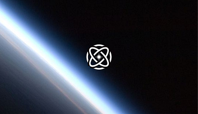 Vortex Quantics Logo – Space based branding logo planet rocket space spacesuit star