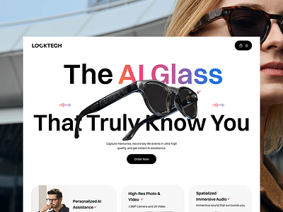 Looktech Website branding converting landing page figma glass landing page glass website landing page ui ui ux design web design