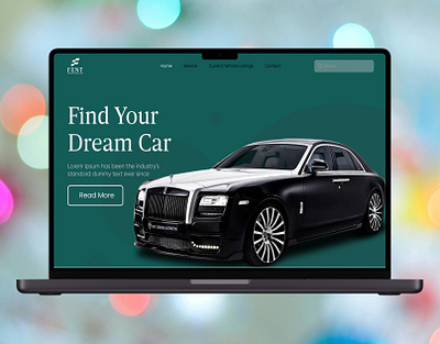 Car Website Landing Page case study e commerce landing page saas ui ux website