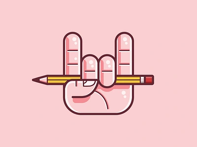 Hand with a pencil illustration designer logo designer mascot logo designer personal logo hand icon hand illustration hand logo hand rock hand with pencil hand with pencil icon hand with pencil illustration hand with pencil logo illustration logo illustration mascot logo pencil icon pencil illustration pencil logo personal logo