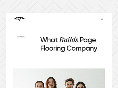 PGE FLOORING - Our Team Page UI UX Design about us page design blog page design branding construction website contct us flooring flooring website design interior design website landing page design minimal design minimal website design mobile app design mobile app ui our team our tem page design uiux design web design website design website ui ux design wood website