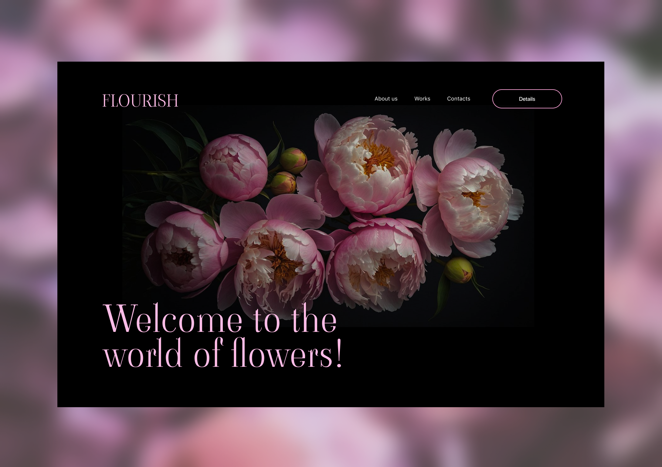 Flower shop landing page flower flower shop flowers landing ui web design website website design