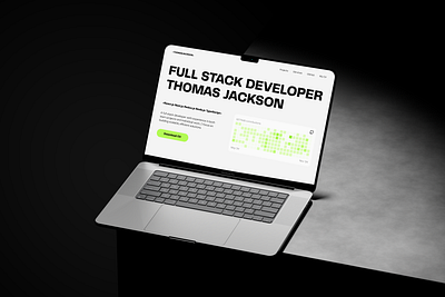 Full-Stack Developer Portfolio: Showcase of Skills and Projects brand identity full stack developer graphic design landing page portfolio website ui ui design web design website design