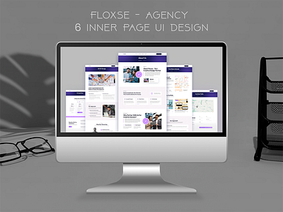 Agency Website UI, Inner page Design, UI/ UX agency landing page figma floxse inner page inner pages design landing page landing page sections ui ui design ui landing page uiux web design