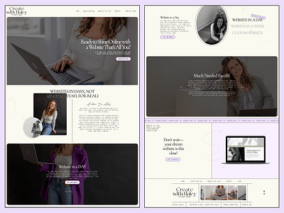 Create with Haley - Showit Website Design & Development branding logo showit web design web develop