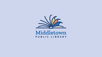 Middletown Public Library Brand Identity books brand identity branding graphic design library logo logo design ocean