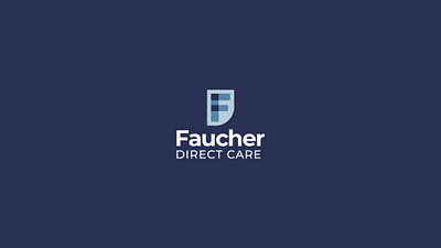 Faucher Direct Care Brand Identity brand design brand identity branding f monogram graphic design healthcare logo logo design monogram shield