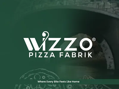Logo For Pizza Restaurant - WIZZO branding comfortfood delicious food foodart fooddesign foodlove gourmet illustration italianfood logo logodesign luxury minimalist pizza pizzaoven pizzeria restaurant savory typography